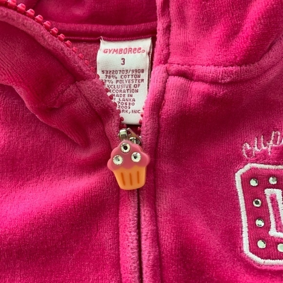 Gymboree Cupcake Velour Sweatsuit with Embroidery - Picture 2 of 16